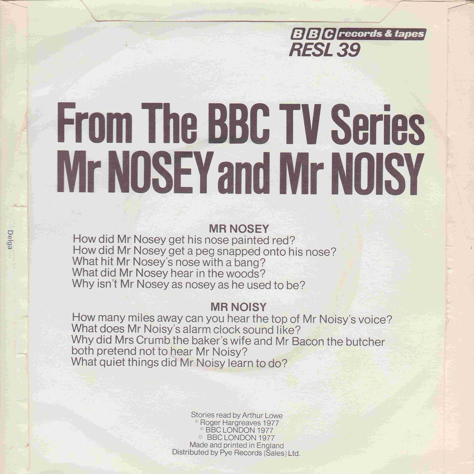 Back cover of RESL 39